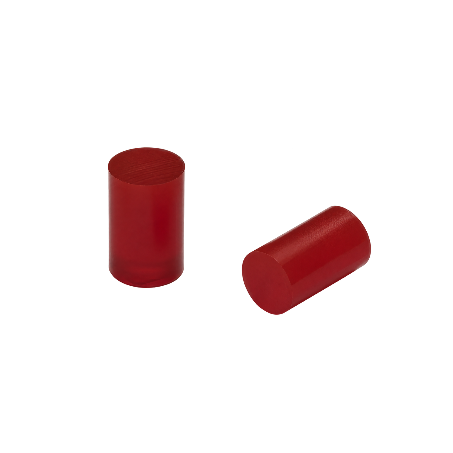 Red and green Eladur brake elastomers